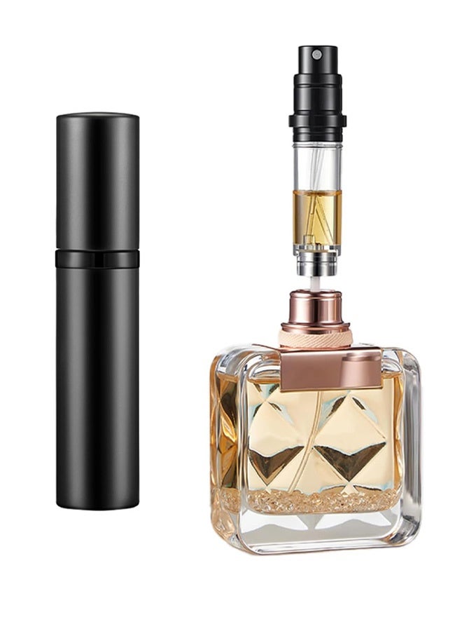 Refillable Perfume Atomiser 5ml, Mini Travel Aftershave Dispenser, Small Perfume Spray Bottle, Pocket Size Bottom Filling Perfume Dispenser for Women and Men - Image 1